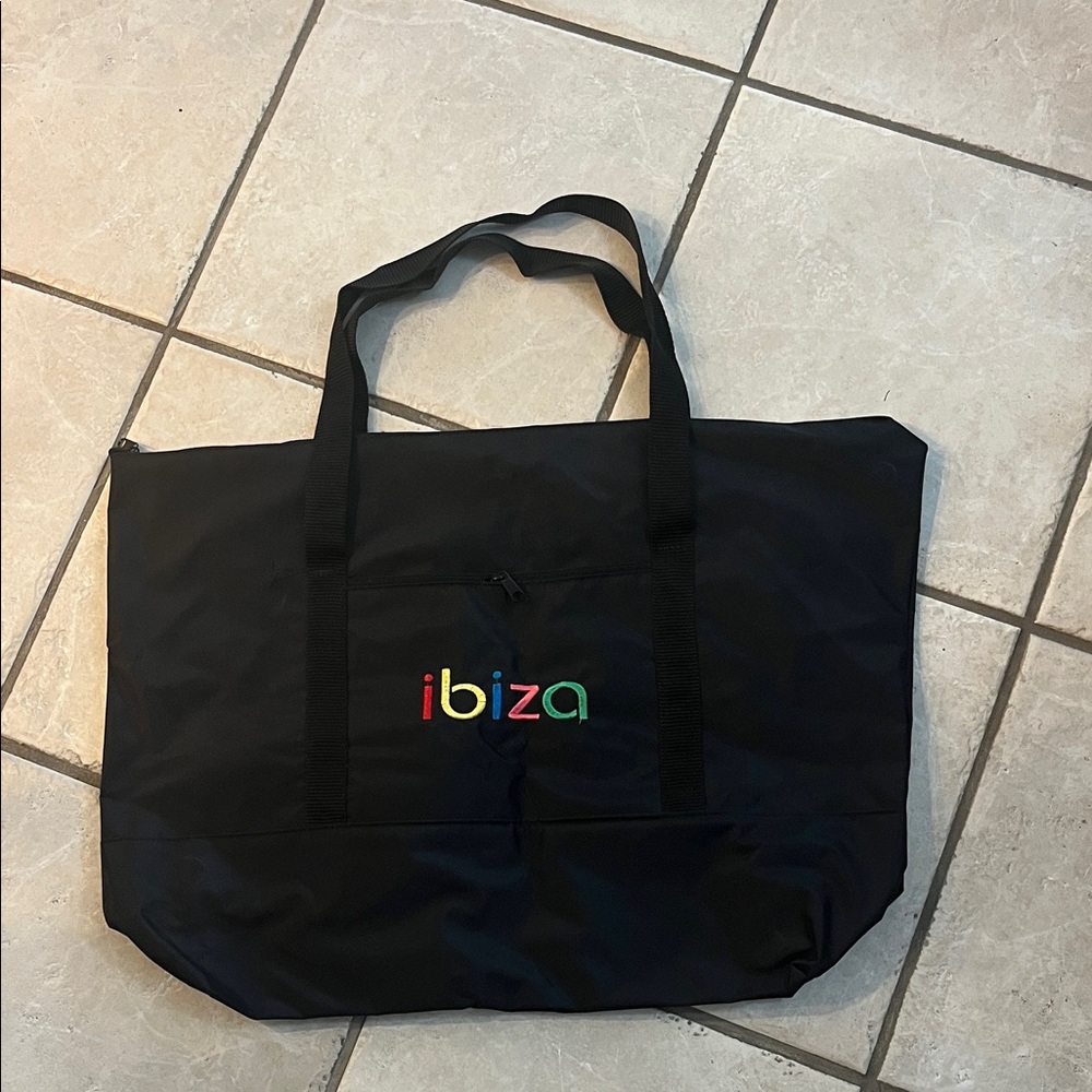 Black Ibiza Tote Bag